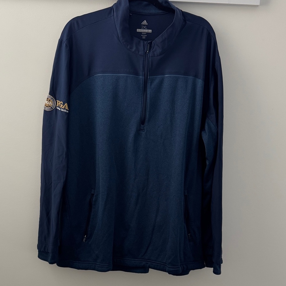 Adidas Dark Blue Half-Zip Jacket PGA Tennessee Section